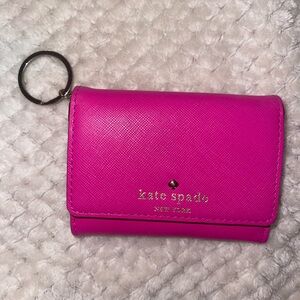 Kate Spade Fuchsia Wallet Keychain